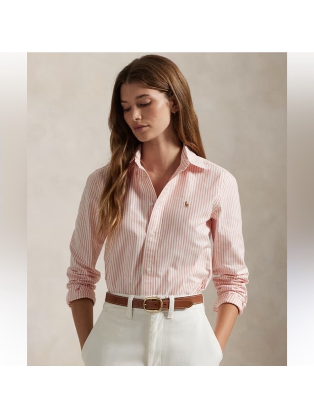 Ralph Lauren polo Striped pink shirt
